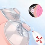 Electric Nipple Sucker Stimulator Vibrator Remote Control Breast Pump Masturbator Massager Chest Tease Lick Sex Toy for Woman