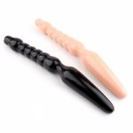 Long Realistic Dildo with Double Heads Plug PVC Adult Manual Masturbating Sex Toy for Women Men Couples