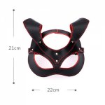 Fetish PU Head Mask Costume Halloween Bondage Adult Games Sex Toys BDSM Hood Cosplay Eye Mask Role Play Headgear