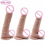 Man Nuo adult simulation big penis, dildo female masturbation device, sucker base 3 sizes of penis masturbation sex toys 88