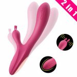 G-spot Rabbit Dildo Vibrators for Women Silicone Waterproof G-spot Vibrator Vagina Clitoris Stimulators Adult Sex Toys for Women