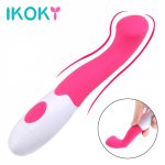 IKOKY Dildo Vibrator Adult Products Vagina Clitoris Stimulator G-spot AV Magic Wand Massager 30 Speeds Sex Toy for Women