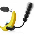 Remote control Penis Vibrator Erotic Adult Sex Toys for Couples Vibrating Ring Penis Erection Clit Stimulator Butt plug Massager