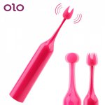 OLO 10 Frequency G-Spot Vibrator USB Charging Lick Clitoris Vagina Stimulator Nipple Massager Masturbator Sex Toys for Women