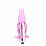 DIBE Male Waterproof Prostate Massage Mini Anal Plug for Man, Vibrating Butt Plug MIni Jelly Sex Toys Sex Products for Woman