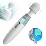 Powerful Clitoris Vibrators USB Recharge Magic Wand Massager Sex Toys for Woman G Spot vibrating Dildo for woman Adult Product