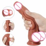 Double-Layer Soft Silicone Dildo Sex Toys For Women Penis Foreskin Dildo Covers Glans Male Artificial Penis Female Masturbation