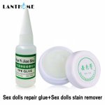 New TPE Sex Doll Repair Kit Glue + Stain Remover Cream Repair Set for Real Love Sexy Silicone Sex Doll Repair Kit Maintenance