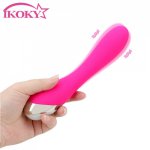 Ikoky, IKOKY G-Spot Magic Wand Clitoris Stimulator AV Stick  Dildo Vibrator USB Rechargeable Female Masturbation Sex Toys For Women