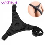 VATINE Adult Game Adjustable Forced Orgasm Belt SM Bondage Lesbian Strapon Dildo Panties Sex Toys for Women Dildo Pants