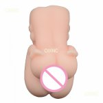 CW0270 Double Holes Realistic Vaginal Man Masturbator Silicone Doll Male Sex Toy