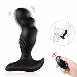 Male Vibrator Prostate Massager Powerful 7 Speed Vibrating Anal Plug G Spot Stimulator Silicone Waterproof Sex Toys for Men Gay