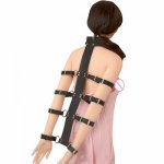 Sexy Upper Body Leather Bondage Restraint Straps Bdsm Belt Hand Behind  holy trainer Handcuffs Couple Flirting Slave fetish men