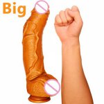 Big Soft Realistic Penis Super Quality Female Dildo Cock 29cm x 6cm Sex Machine Liquid Silicone Masturbation Sex Toys for Women