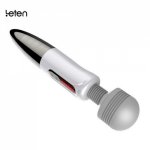 LETEN Silicone USB Lightning AV Vibrator Magic Wand Massager Huge Head Nipple Clitoris Stimulator Sex Toys for Woman Sex Product