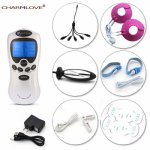 Electronic Massager 1 To 5 Electro Shock Kits,Penis Anal Plug Vaginal Breast Therapy Ring Electric Shock Massagers Kits Sex Toys