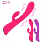 Ikoky, IKOKY Dildo Vagina Clit Vibrators Sex Toys for Women  USB Rechargeable Rabbit Vibrator Vaginal Clit Stimulation G Spot 9 Modes