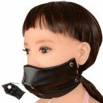 Sex Bondage Mask with Penis  Gag Leather Harness Oral Open Fixation dildo Mouth plug Gag Restraints Games Sex Toys For Couples
