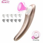 Ikoky, IKOKY 10 modes Clit Sucking Vibrator Nipple Sucker Sex Toys for Women Tongue Blowjob Breast Massager Clitoris Vagina Stimulator