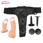 Ikoky, IKOKY Strap-on Dildo For Lesbian Adult Games Strapon Dildos Panties Dildo For Woman Realistic Dildo For Couples Adults Toys Cock