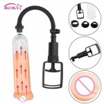 Ikoky, IKOKY Powerful Vacuum Penis Pump Male Masturbator  Penis Enlargement Sex Toys For Men Realistic Vagina Erection Extender