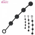 IKOKY Vestibular Anal Plug Adult Products G-spot  Sex Toys For Woman Men Butt Stimulation Pull Anal Beads Extra Huge Anal Plug