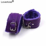 1 Set Soft PU Leather Handcuffs Restraints Sex Bondage Sex Products Ankle Cuffs BDSM Bondage Slave Sex Toys for Couple adult