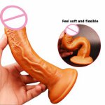 Realistic Huge Silicone Penis Sex Toys For Women Masturbation Soft As Real Penis With Belt Dildo Strong Sucker Suction Cup