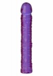 Dildo żelowe klasyczny dong 25 cm fioletowy | 100% dyskrecji | bezpieczne zakupy