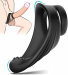Man Nuo Silicone Delay Ring Male Prostate Massage Cock Ring Penis Ring Gay Delay Trainer Ring Masturbator Men's Sex Toy 88