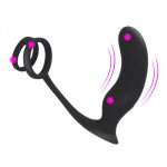 Ikoky, IKOKY Delay Ejaculation Ring Vibrator 9 Frequency Butt Plug Sex Toy For Men Prostate Massage  Anal Plug G Spot Stimulator