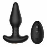 10-speed unisex silicone remote control anal plug USB charging vibrating anal plug