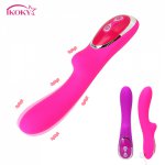 IKOKY 10 Frequency Vibrating Dildo G-Spot Clitoris Stimulator Magnetic Charging AV Vibrators Vibrator Wand Massager  Waterproof