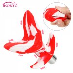 IKOKY 10 Speed Vibrator Opening Anus Expander Soft Silicone Anal Plug Butt Plug  Sex Toys for Women Men Gay Flower Anal Dilator