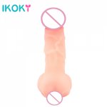 Ikoky, IKOKY Unisex Toys For Adults Masturbator Silocone Sex Doll Dildo for Woman Penis Enlarge Sleeve Real Vagina For Men Erotic Toys