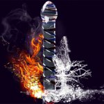 Exquisite luxury crystal penis two heads female masturbation rainbow night glass G-spot massager adult sex toys collection