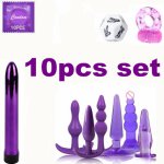 13pcs set Anal Plug Beads Jelly Toys Skin Feeling Adult Sex Toys for Men, Sex Products Butt Plug Sex Toys for Woman gay