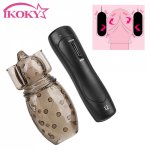 Ikoky, IKOKY Penis Vibrators Delay Ejaculation Male Masturbator Sex Toy For Men Cock Trainer Massager Erotic  Sex Products