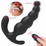 Wireless Remote Control Male Prostate Massager G Spot Anal Vibrator Anal Beads Anal Plug 9Speed Vibrating Sex Toys For Men Women