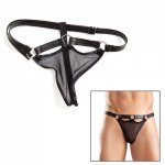 New Leather Thong Underwear Panties Sexy Male Chastity Belt Pants Bdsm Bondage Fetish Toy Adult Games Flirt Sex Toys for Men