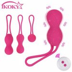 IKOKY 3Pcs/Set Vagina Tightening Exercise 10 Speed Kegel Balls Vagina Trainer Vibrator Sex Toys For Women Erotic Adult Products