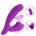 Clitoral Sucking G Spot Dildo Vibrator with 10 Powerful Modes  Stimulator for Women Clit Sucker Rechargeable Clitoris Sex Toys