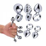 5pcs Small Metal Butt Plug Anal Plug Anal Expansion Dilatador Anal Dildo With Ring Prostata Massage For Couples Buttplug Toys