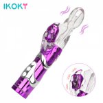 Ikoky, IKOKY G Spot Dildo Rabbit Vibrator For Women Woman Vagina Clitoris Masturbator Sex Toys For Adults Dual Motor Silicone Sex Shop