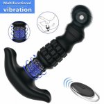 360 Degree Rotating Dildo Anal Vibrator Male Prostate Massage Wireless Vibrator Rotation Anal Plug Dilator Big Butt Plug Sex Toy