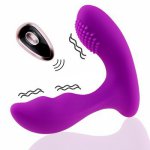 Male Prostate Massage Vibrator Anal Plug Silicone Waterproof Prostate Stimulator Butt Plug Vibrating Massager Sex Toys for Adult