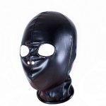 Manyjoy Adult Products Toy Bondage Erotic Costume For Couple Men Women Black Sex Mask Fetish BDSM Open Mouth Slave Hood