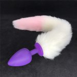 Anal Plug Fox Tail Butt Stopper Sexy Romance Funny Adult Games Silicone Butt Plugs Tail Anal Sex Toy for Couples H8-98A