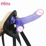 Hieha Strap on Realistic Dildo Pants for Woman Men Couples Strapon Dildo Panties for Lesbian Gay Adult Game Sex Toy Sex Products