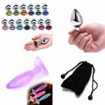 Stainless Steel Crystal Jewelry Heart Butt Plug Anal Plug Gay Anal Beads Stimulator Dildo Plug Metal Anal Plug Dildo Sex Toys